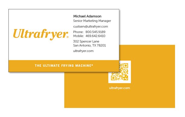 Ultrafryer Business Cards
